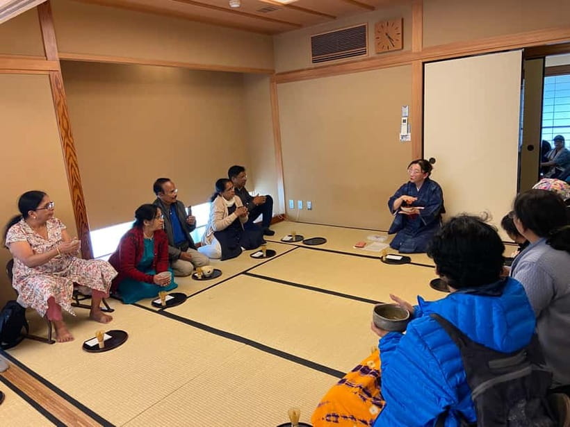 Osaka; Japanese Tea ceremony experience, Macha and Sencha - Japanese sweets with matcha: a small taste, a big etiquette moment