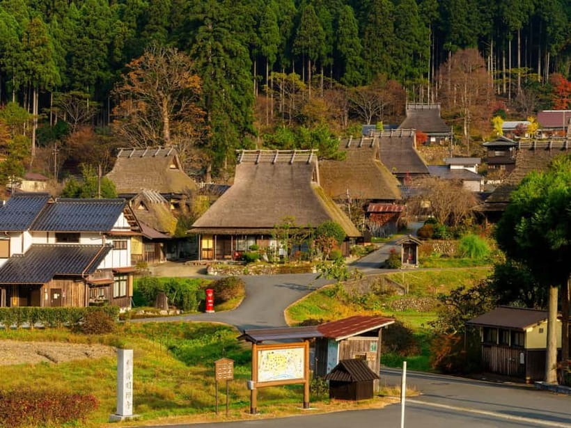 Osaka/Kyoto: Amanohashidate & Miyama Tour with Boat & Lunch - Miyama Kayabuki no Sato: thatched roofs, village streets, and real rural Japan feel