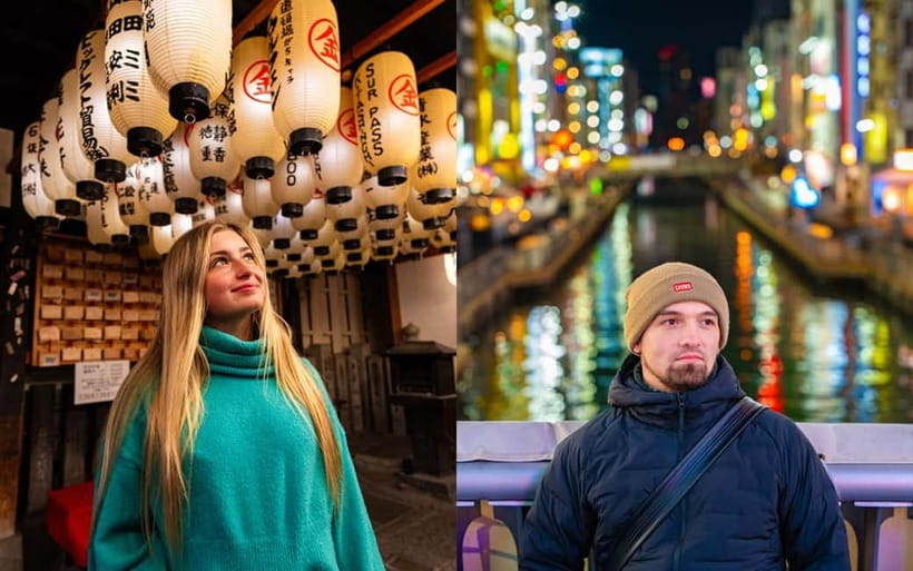 Osaka: Private Vibrant Nighttime Photoshoot (Dotonbori) - Glico Sign and Ebisubashi Bridge: the postcard start that still feels human