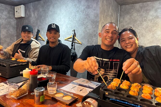 Osaka Sake Tasting & Takoyaki Cooking Experience - Sake and takoyaki in Osaka, all in one 2-hour stop