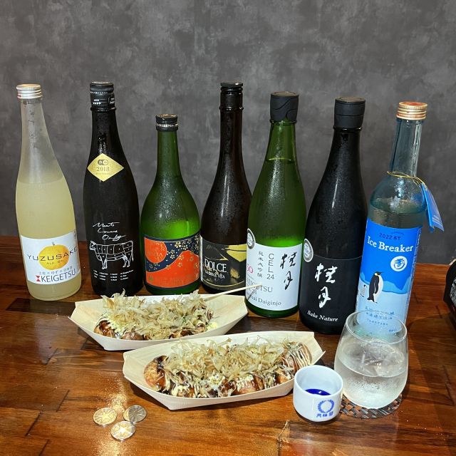 Osaka Sake Tasting with Takoyaki Cooking - Your DIY takoyaki: secret recipe, plus wagyu, cheese, and swaps
