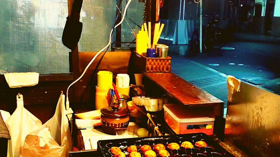 Osaka: Shinsekai Food Tour with 13-15 Dishes at 5 Eateries - Stop 5: gyoza plus the final lineup, tonpeiyaki, karaage, edamame, and more
