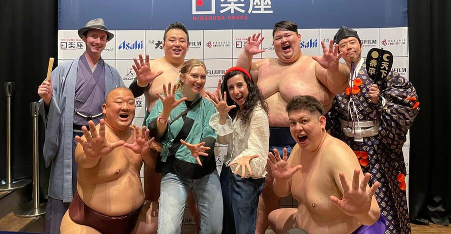 Osaka: Sumo Stage Show with Bento or Snack + Fight & Photo - Entering the Sumo Hall on Namba Parks 8F
