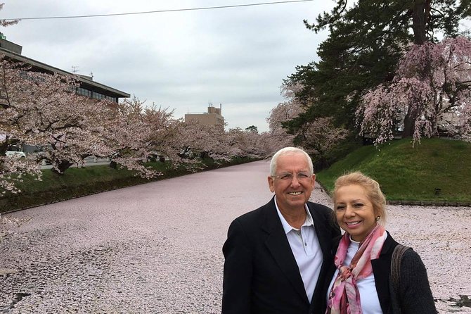 Private Cherry Blossom Tour in Hirosaki with a Local Guide - Entering Hirosaki Park, where the trees do the talking