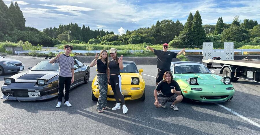 Private Drifting Lesson w/ OG Instructor Tokyo Drift Japan - Beginner training: how they teach donuts, then figure 8s