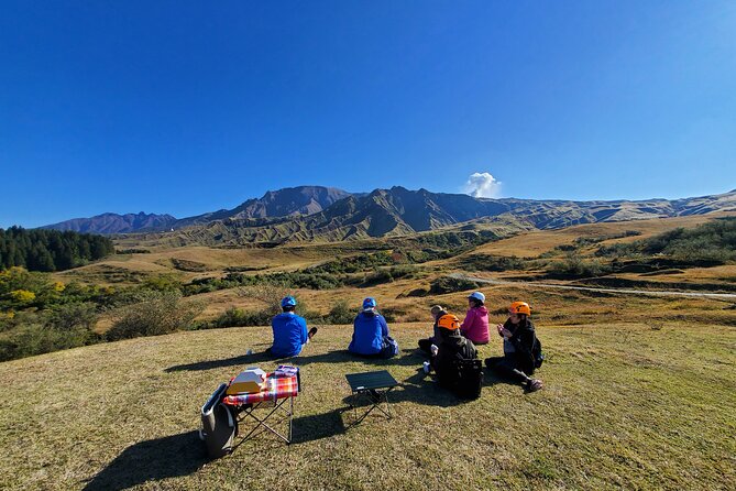 Private E-MTB guided cycling around Mt. Aso volcano & grasslands - Kusasenrigahama and the grasslands that need protection