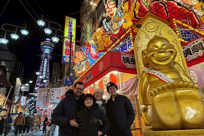 [Same Day OK] Osaka 4 hour, Castle, Market, Walking tour - Dotonbori: neon, photo spots, and souvenir time
