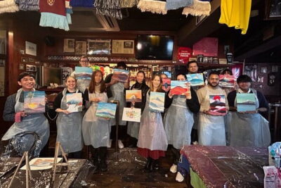 Seasonal Japanese Culture Osaka Paint and Wine Experience