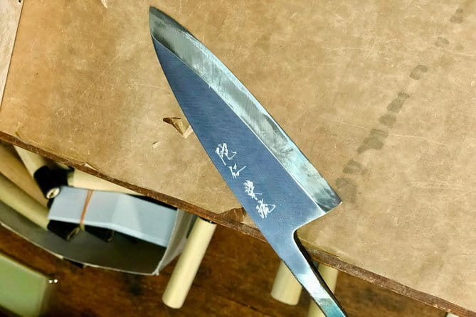 Sharpen Japanese Knives in Osaka - Stop 2 at Wada Store: Whetstone Sharpening With Real Craft Guidance