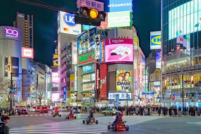 Shibuya Go Karting Tour with Funny Costume - The route: Shibuya Scramble, Dogenzaka, and Big Street