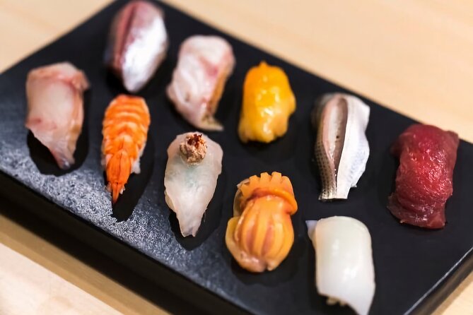 Sushi Making Experience Class in Naha Makishi Public Market - The sushi lineup and what you’ll actually eat