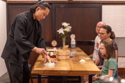 Takayama: Onigiri and miso soup making at a buddhist temple