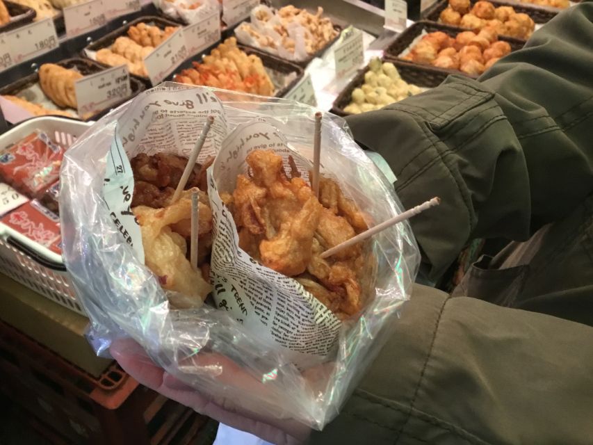 Taste of Nishiki Market Walking Food Tour with Local guide - Nishiki Tenmangu Shrine finish: slow down after the sugar and salt