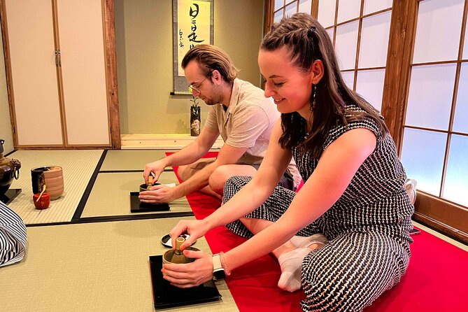 Tea Ceremony Experience in Osaka Doutonbori - Entering the calm part of Dotonbori, upstairs in a tea room