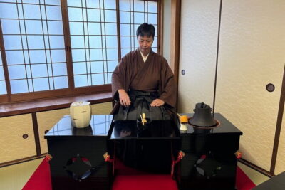 Tea Ceremony in 150 Years Old Townhouse with Tables and Chairs