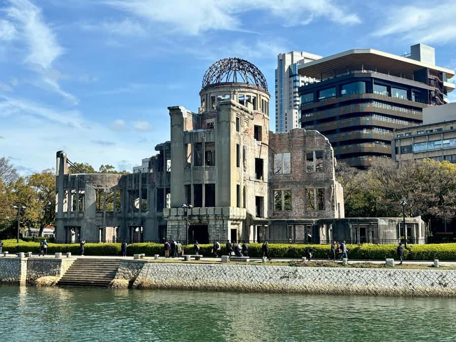 The Journey of Hiroshima from Tragedy to Peace - Mother and Baby in Storm, then the human stories behind international figures