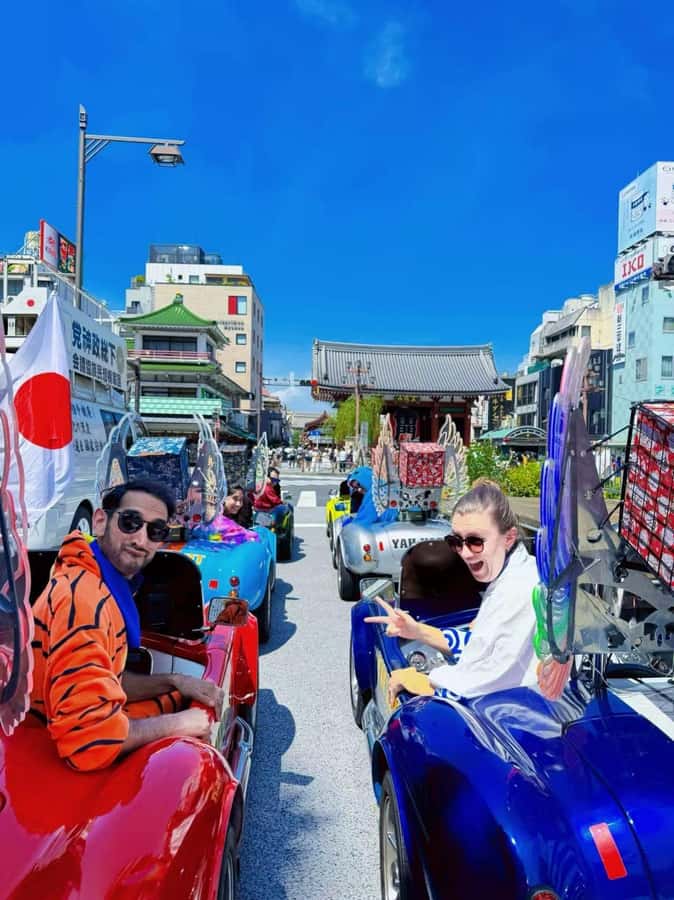 Tokyo: Akihabara/Asakusa Go-Karting Tour (including guide) - Photos, Souvenir Gift, and the Magnetic Stamp Frame