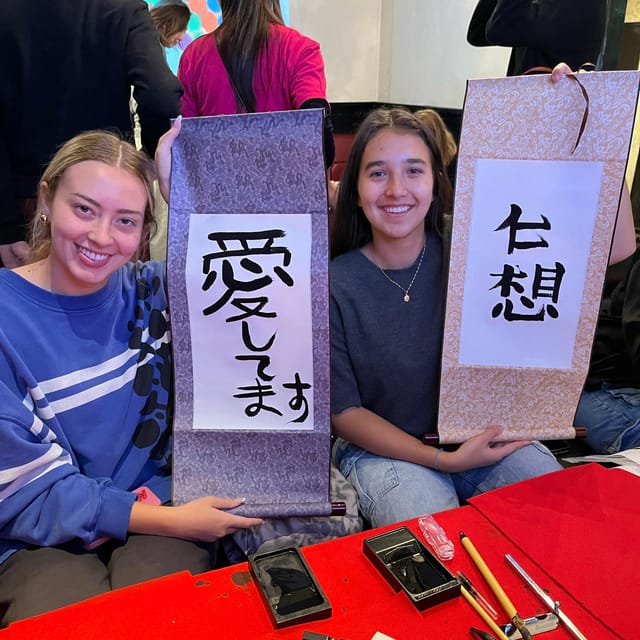 Tokyo: Calligraphy on Kanji Fan & Scroll with Drink - FAQ