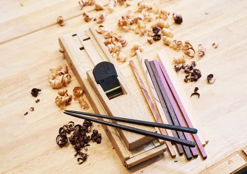 Tokyo: Chopstick Making Workshop with Artisan - The Hands-On Carving, Sanding, and Finishing Process