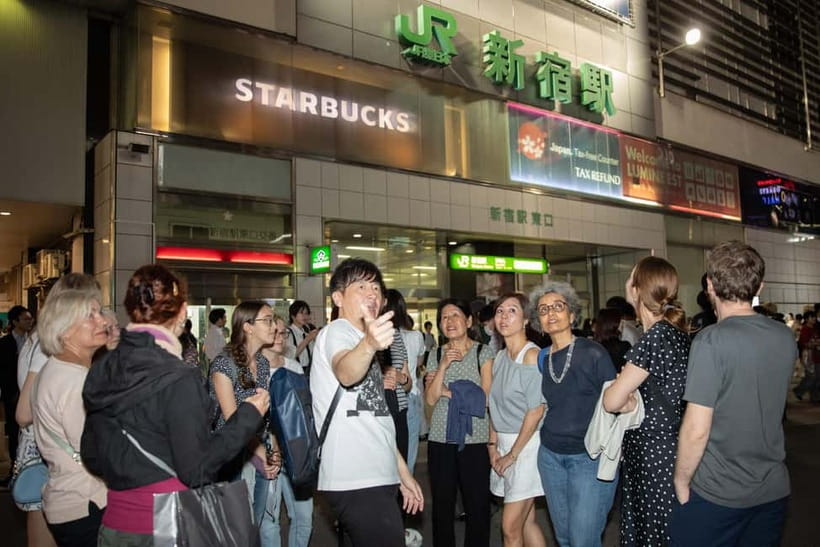 Tokyo: Dark Side of Tokyo Shinjuku Red Light Walking Tour - Getting oriented fast at Shinjuku Station East Exit Police Box