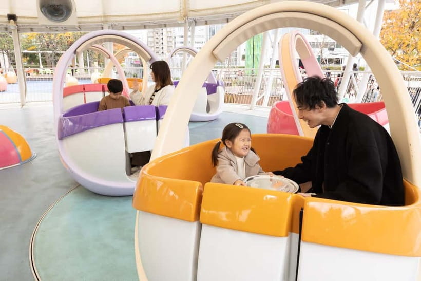 Tokyo Dome City Attractions 5-Ride Ticket - The big thrill: Thunder Dolphin and the skyline payoff