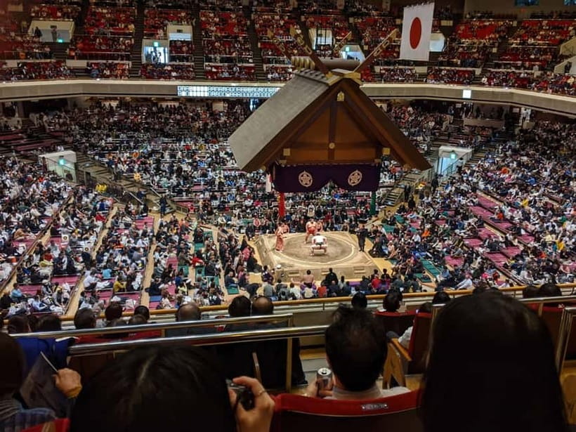 Tokyo: Enjoy Sumo match and know about it! [Ticket included] - From sumo myth to match day, Ryogoku does it right