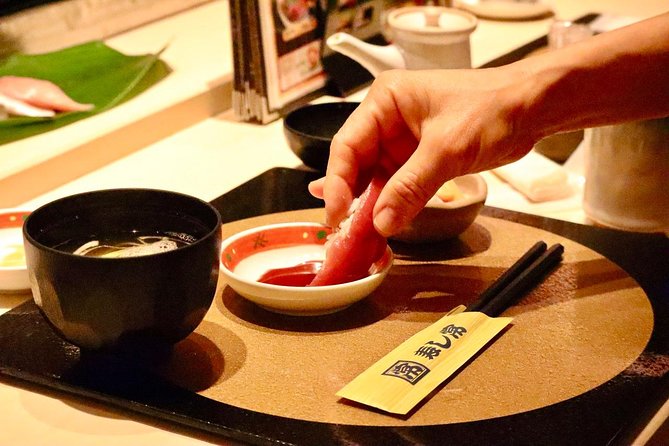 Tokyo: Food Tour in Ueno with 10+ Tastings of Japanese Classics - The 10-plus tastings: sushi, gyoza, yakitori, matcha ice cream, and tea