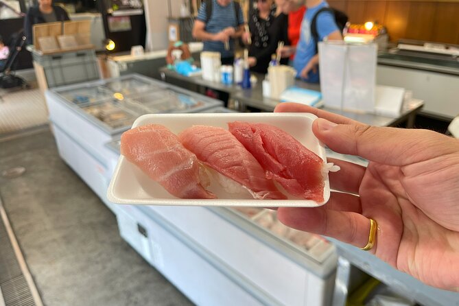 Tokyo Food Tour Taste Fresh Delights at Tsukiji Market - Finding Tsukiji with confidence, starting at Lawson