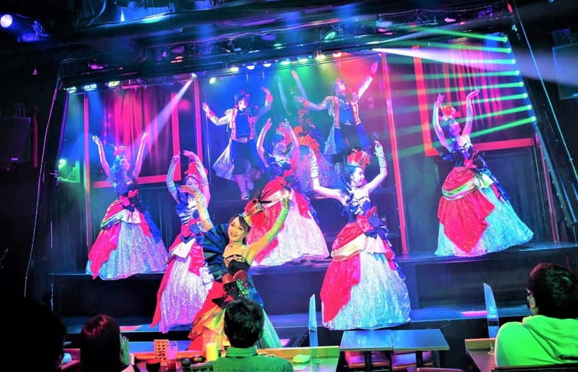 Tokyo GINZA: KONPARU Japanese Cabaret Show with Drink - Where Ginza Cabaret Happens: The Theater-restaurant Setup