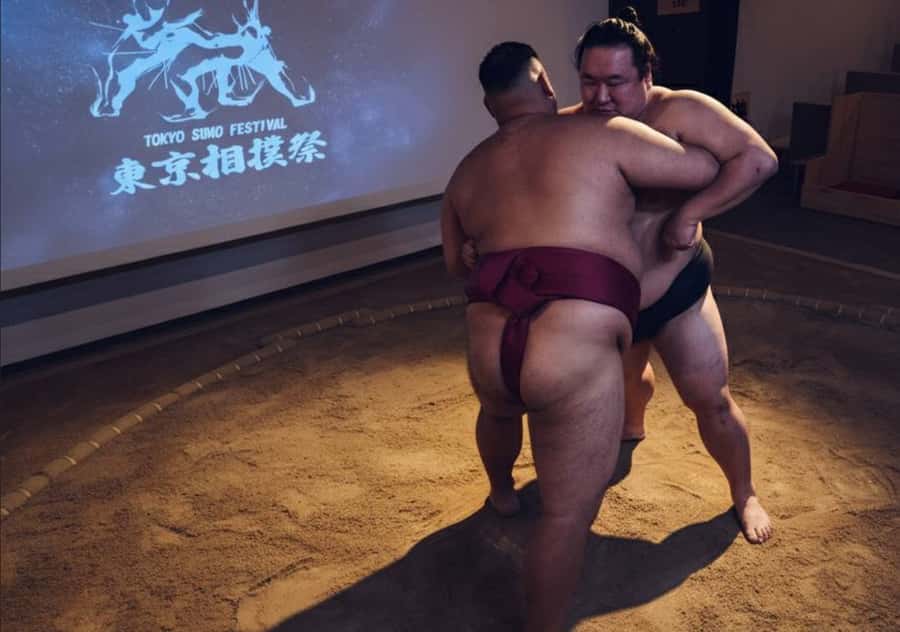 Tokyo Ginza : Sumo and Mikoshi Experience,Open from Sep. - Entering the Ring: What Happens During the Sumo Show