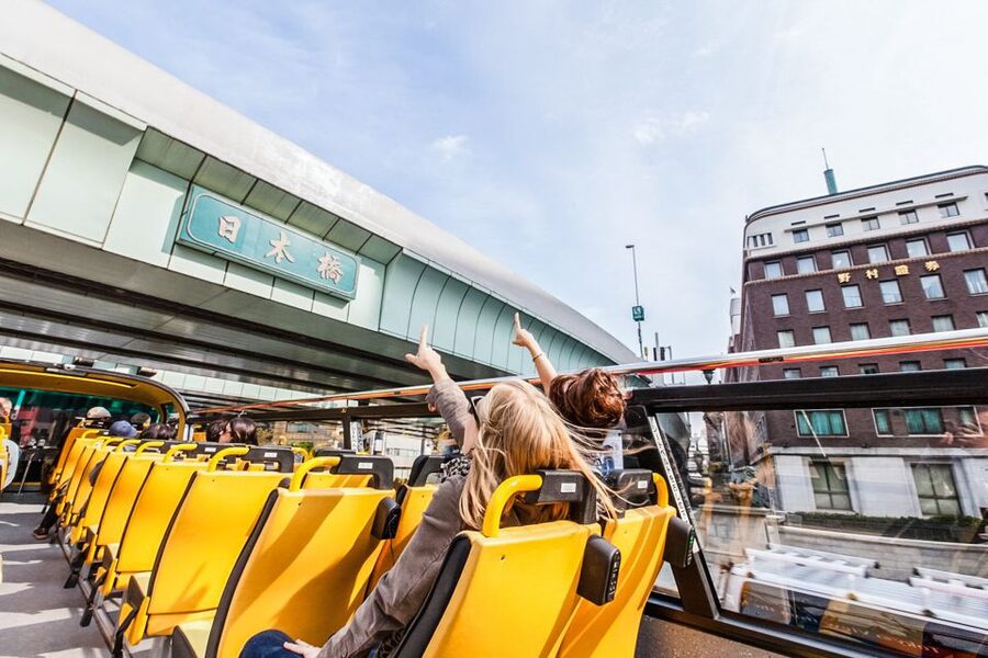Tokyo: Hop-On Hop-Off Sightseeing Bus Ticket - Open-Top Rules: No AC, Ponchos When Needed, and Umbrellas Stay Off