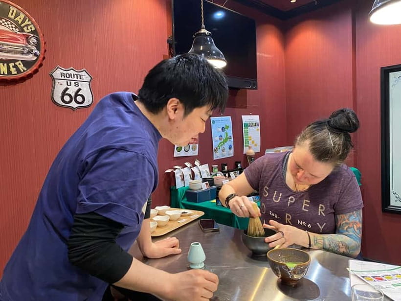 Tokyo: Matcha Tasting and Making Experience - Milk friends: matcha latte, hojicha latte, and sweets