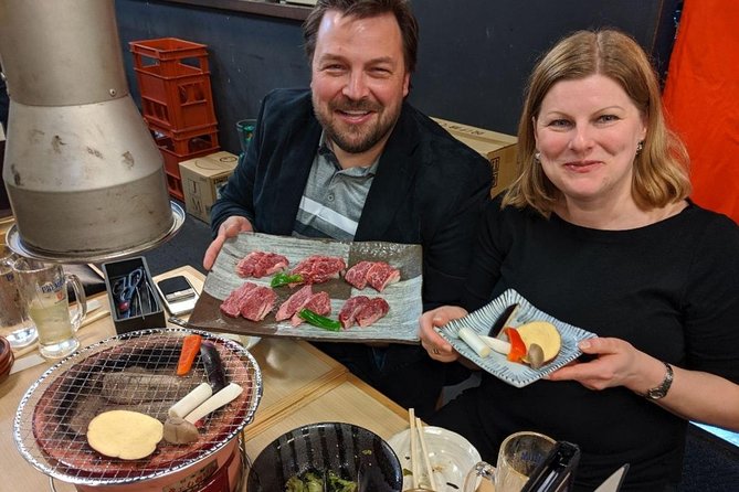 Tokyo Night Foodie Tour in Shinjuku - Seasonal Sushi, Wagyu Beef - Godzilla Road and Head: a quick stop for the photo and the context
