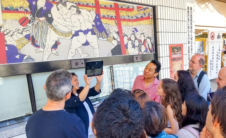 Tokyo: Not a show- a professional sumo practice with experts - Meet Shinya: Q&A that turns watching into understanding