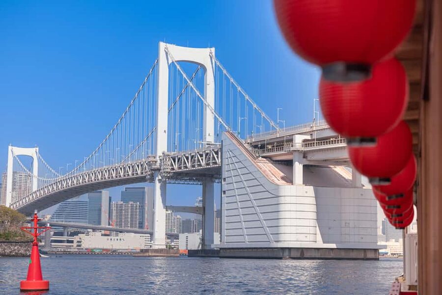 Tokyo: Rainbow Bridge Day Cruise Show Unlimited Soft Drinks - Rainbow Bridge waterfront views, and the best way to enjoy them