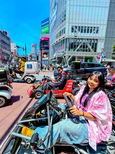 Tokyo: Shibuya and Shinjuku Streets Guided Go-Karting Tour - Harajuku and Kabukicho: two very different Tokyo moods