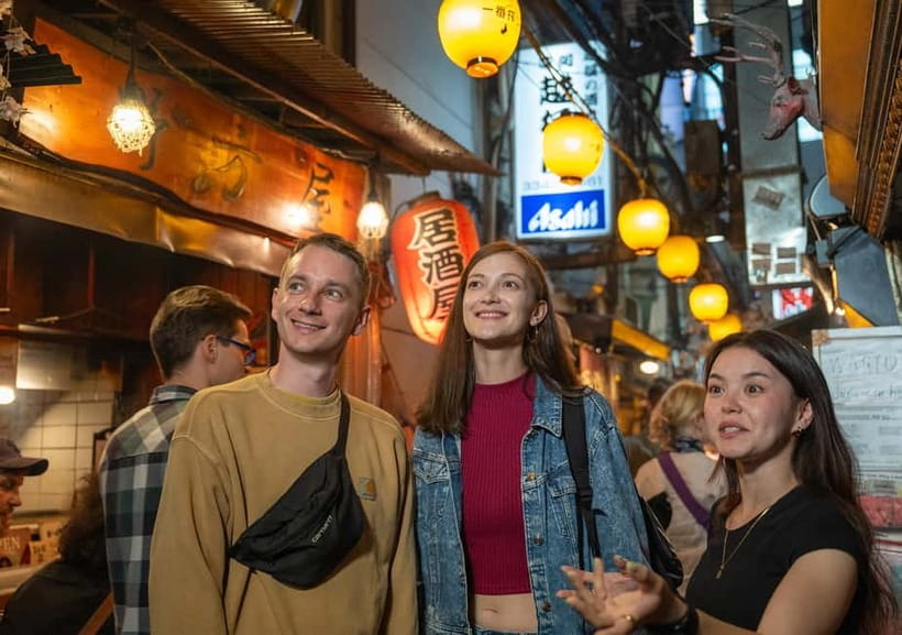 Tokyo: Shinjuku Bar Hopping & Night Walking Tour - Kabukicho: Neon Entertainment Energy, Arcade Feel, and More Snack Choices