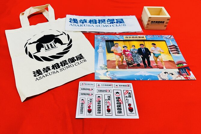 Tokyo Sumo Entertainment Show with Chicken Hot Pot and Photo - Photo and Take-Home Gift: Fun Keepsake, Not a Studio Shoot