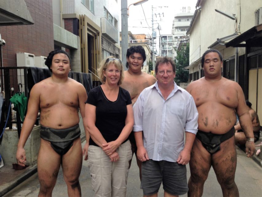 Tokyo: Sumo Morning Practice Viewing Tour - Photos with wrestlers: what you should expect