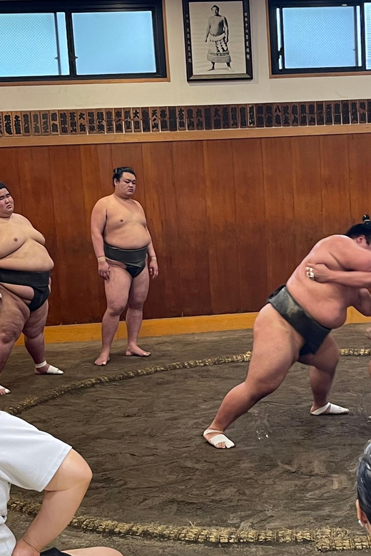 Tokyo: Sumo Morning Practice with Photo Banzuke and Guide - The Short Basics Presentation: How to Understand No Weight Classes and Ritual