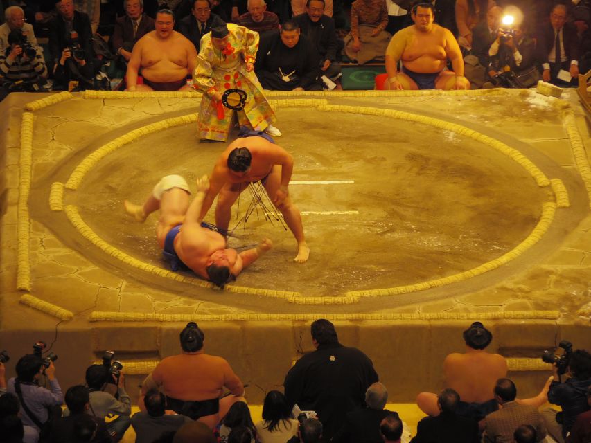 Tokyo: Sumo Tournament Tour with Chair Seat Tickets - Ring-entering ceremonies: where the mood is set
