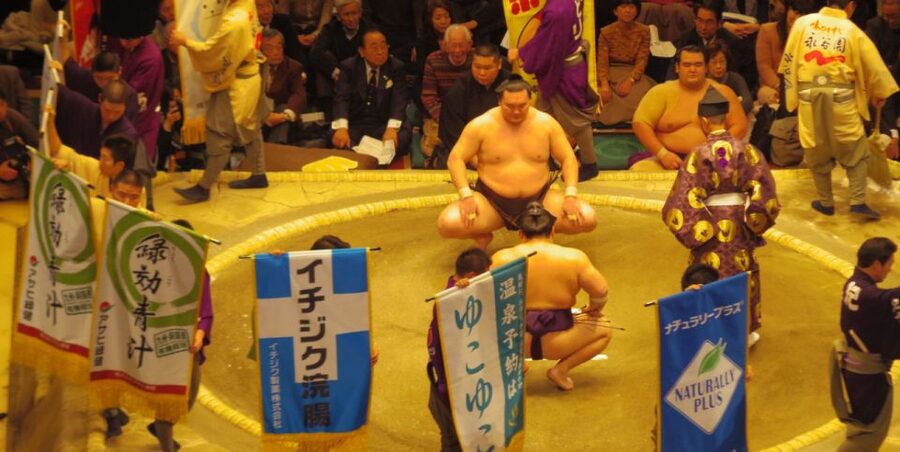 Tokyo: Sumo Tournament Tour with Chair Seat Tickets - Cheer like a local: the supporter kit option