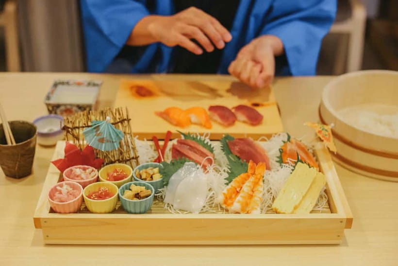 Tokyo: Sushi Making Class in a Happi Coat near a Famous Spot - The 90-Minute Flow: Lecture, Shaping Nigiri, Then Eating