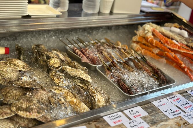 Tokyo: Tsukiji Fish Market Food and Walking tour - Stop 3: Tsukiji Jogai Market Street Food Side Quest