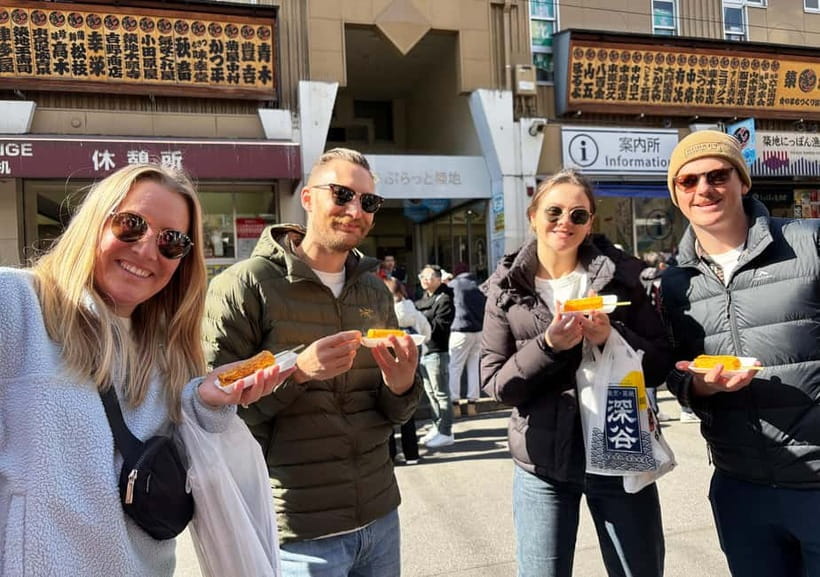 Tsukiji Fish Market: Street Food & Culture Walking Tour - Tsukiji Jogai Market: Street Food With a Guide in the Lead