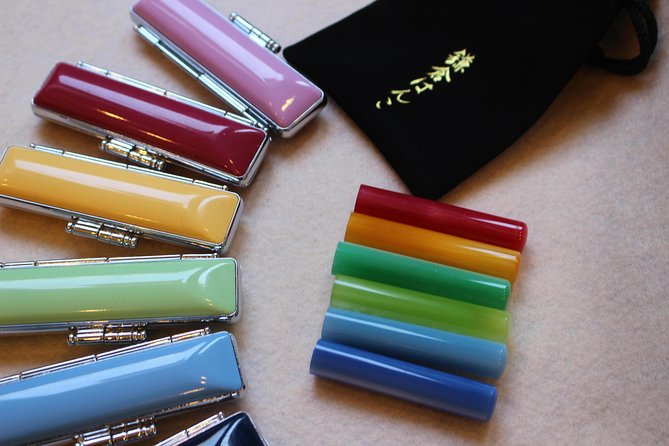 Your Own HANKO Name Seal Activity in Kamakura. - Designing your name in Japanese for a seal